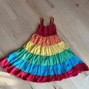 Colorful Rainbow Maxi Dress